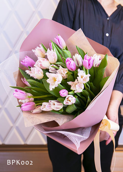 チューリップの花束